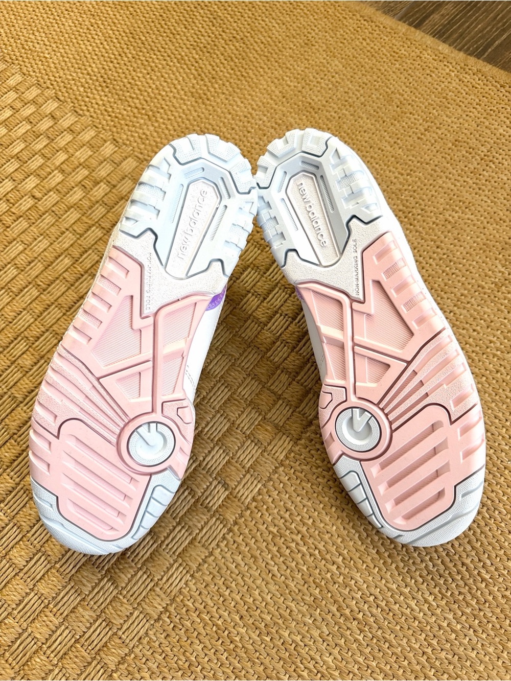 New Balance 550 Girls’ White/Multi Iridescent Sneaker—7 - Picture 13 of 14